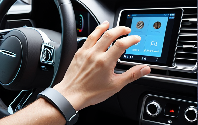 **Prompt 1: Subtle Haptic Integration in Daily Life**
"A close-up shot of a hand interacting with a smartphone, showing subtle, almost invisible ripples of tactile feedback emanating from the virtual keyboard as fingers type. In the background, a wrist wearing a sleek smartwatch subtly vibrates, and a finger touches a car's futuristic haptic dashboard, conveying a sense of intuitive, natural interaction. The image should highlight the seamless and understated presence of haptic technology in modern everyday devices, creating a sense of smooth, responsive user experience in a clean, contemporary setting."
