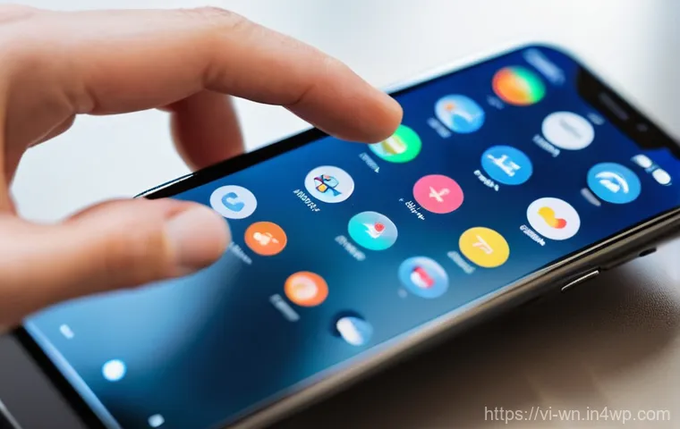 촉각적 UX 디자인의 신뢰성과 브랜드 이미지 - **Prompt:** "A close-up shot of a person's hands gently typing on a sleek, minimalist high-end smart...