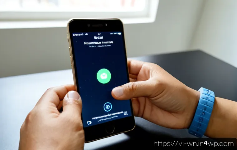 Home 13 촉각적 피드백과 사용자 반응 분석 - Photorealistic close-up of a Vietnamese UX researcher’s hand using a smartphone with subtle tactile ...